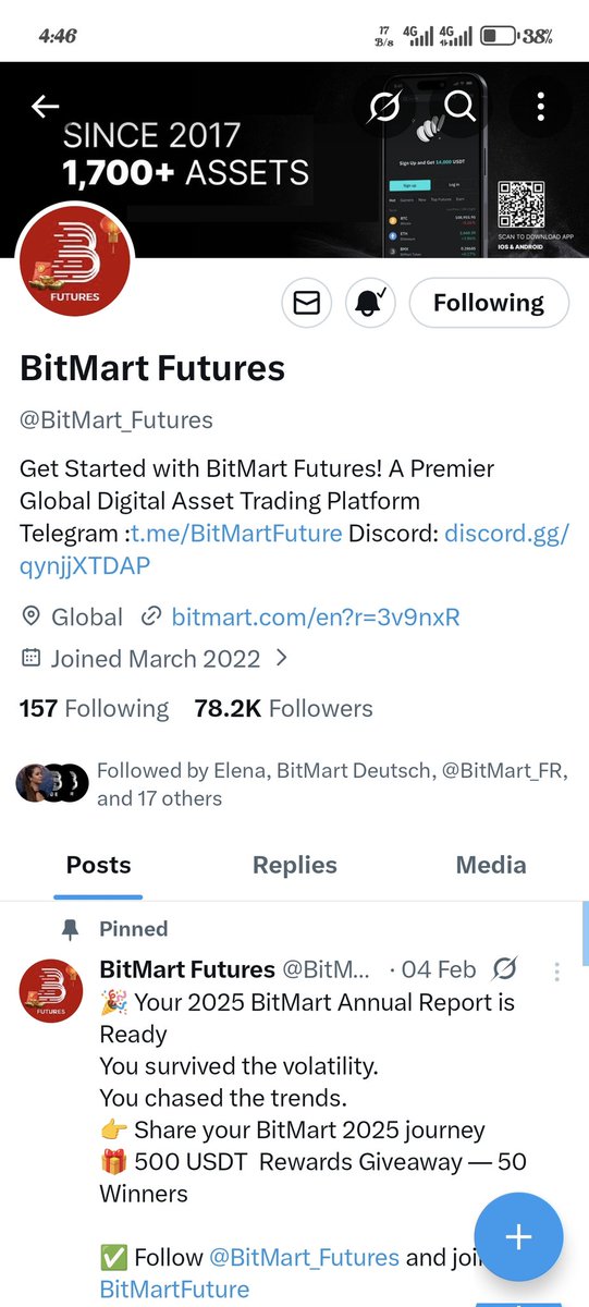 DattaSadhin's tweet photo. @BitMart_Futures CID- 11728508 https://t.co/Ch3SYJDJXb
