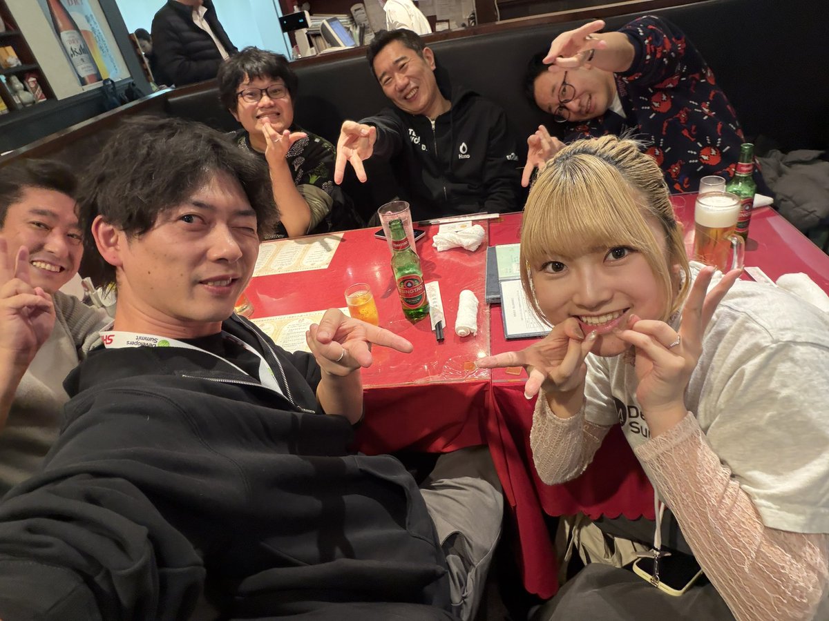 chan_san_jp's tweet image. すごく濃い二次会 #devsumi
