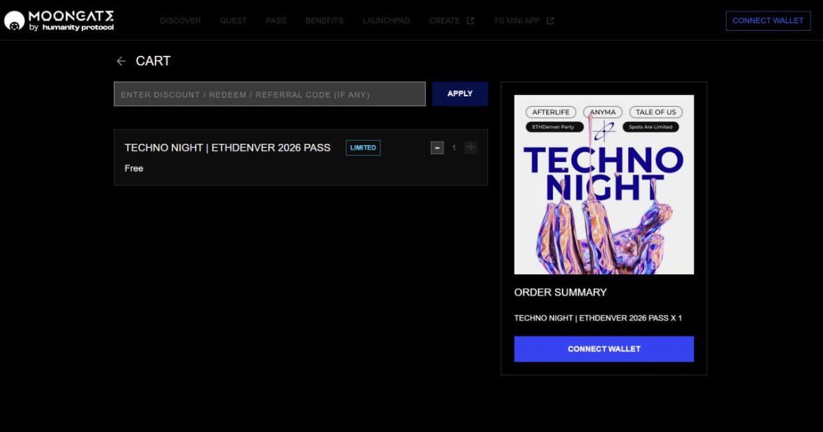 One thing crypto forced me to internalise:
self-vigilance is not optional.

At ETHDenver, there was a fake “Techno Night” party.

Real venue. Club Vinyl. Professional branding.
NFT mint required for entry.

It spoofed Moongate almost perfectly.
One wrong URL.
One signature.