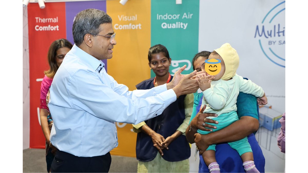 saintgobain's tweet image. [#TuesdayTip]
🌻Supporting parenthood at work means creating an environment where everyone can thrive.
✨At @SGResearch_IN, listening to parents' needs led to the creation of the “Buds &amp;amp; Blossoms” daycare center, helping employees balance their careers and family lives.