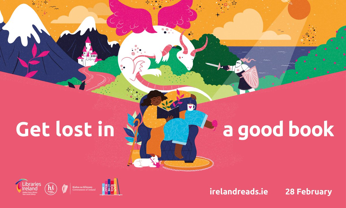 KerryLibrary's tweet image. Libraries are treasure troves of reading resources, ready to spark joy and imagination. Embrace the magic of books this February as we count down to Ireland Reads Day 2026! #GetLost #IrelandReads @countykerry