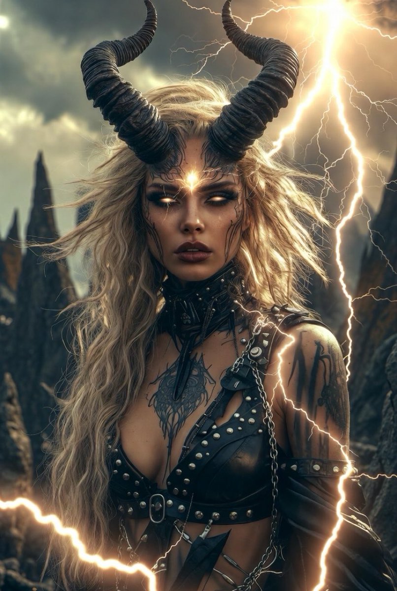 I like my ladies with a bit of lightning and a bit of badass 🖤⚡️😈