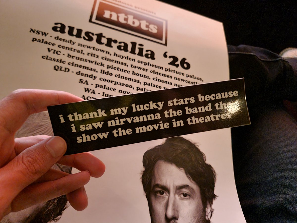 Thomas_Horak's tweet photo. I laughed so hard I cried, this movie was amazing to see in a packed theatre, go see it if you can! #nirvannathebandtheshowthemovie https://t.co/iZcZ1prZt4