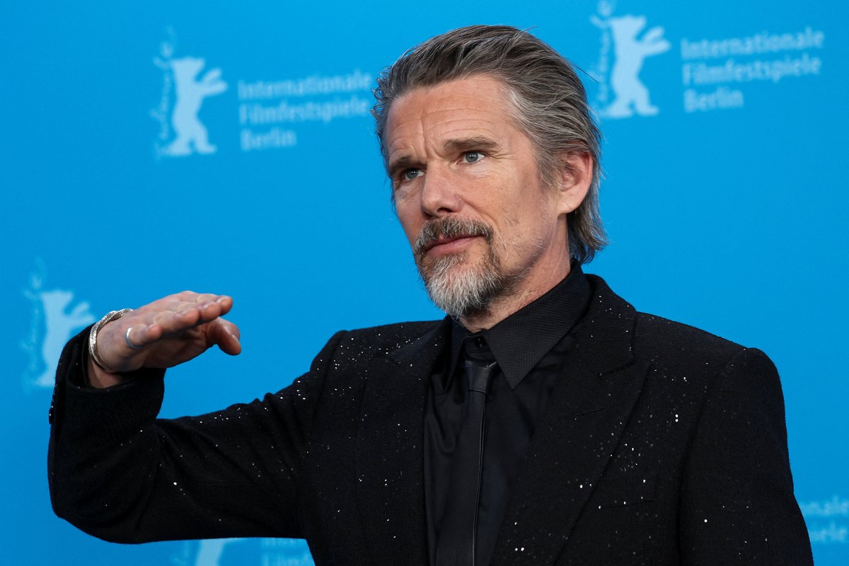 Cast member Ethan Hawke posed for a photocall to promote the film 'The Weight' at the 76th Berlinale International Film Festival.

Pictures via Reuters

#Berlinale #EthanHawke #TheWeight #FilmFestival #InternationalCinema #picturestory