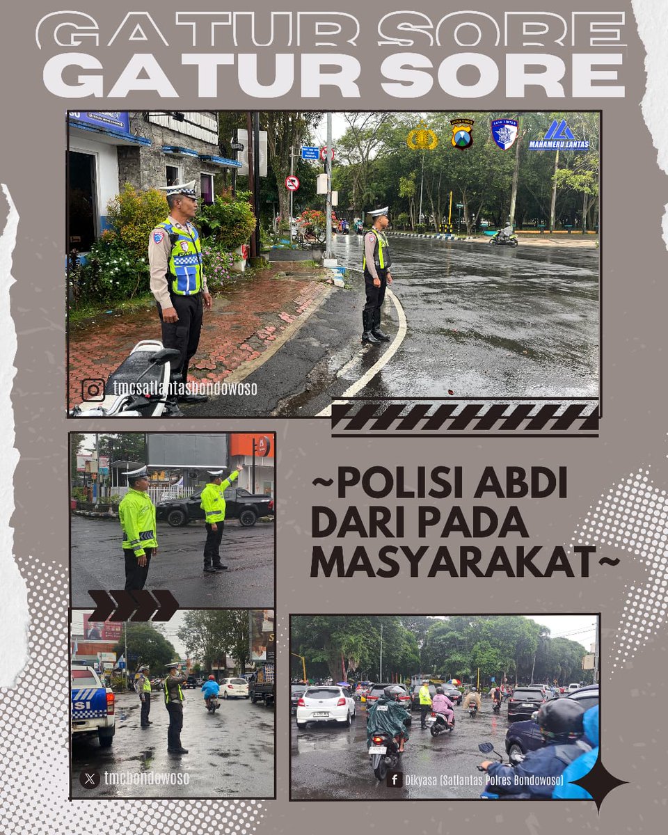 Anggota Satlantas Polres Bondowoso melaksanakan penjagaan dan pengaturan arus lalin sore hari di persimpangan seputaran alun-alun
#polisi #ditlantaspoldajatim 
#humaspoldajatim 
#poldajatim 
#bondowoso 
#polresbondowoso 
#humasbondowoso