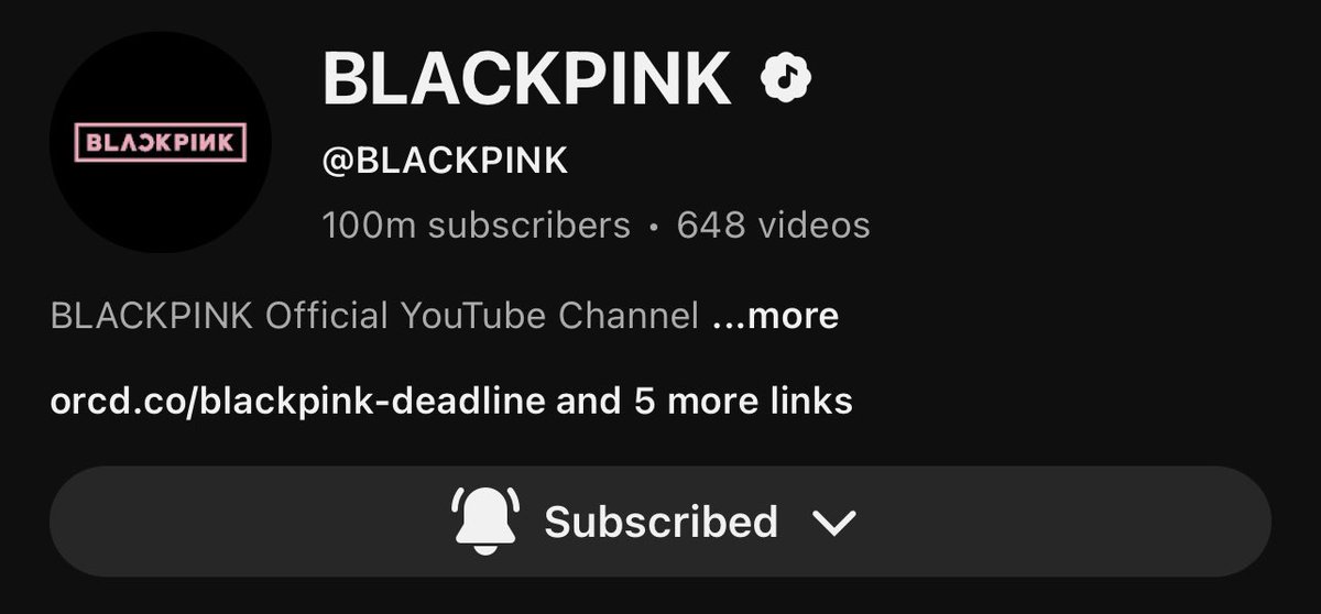 honorslisa's tweet photo. from 1 million to 100 million BLACKPINK has come a long way https://t.co/9mkt3Y94NN