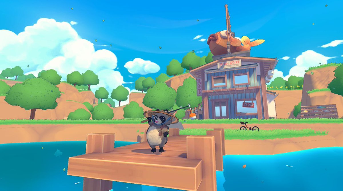 Looking for today's catch!🎣 #たぬき #TanukiPonsSummer