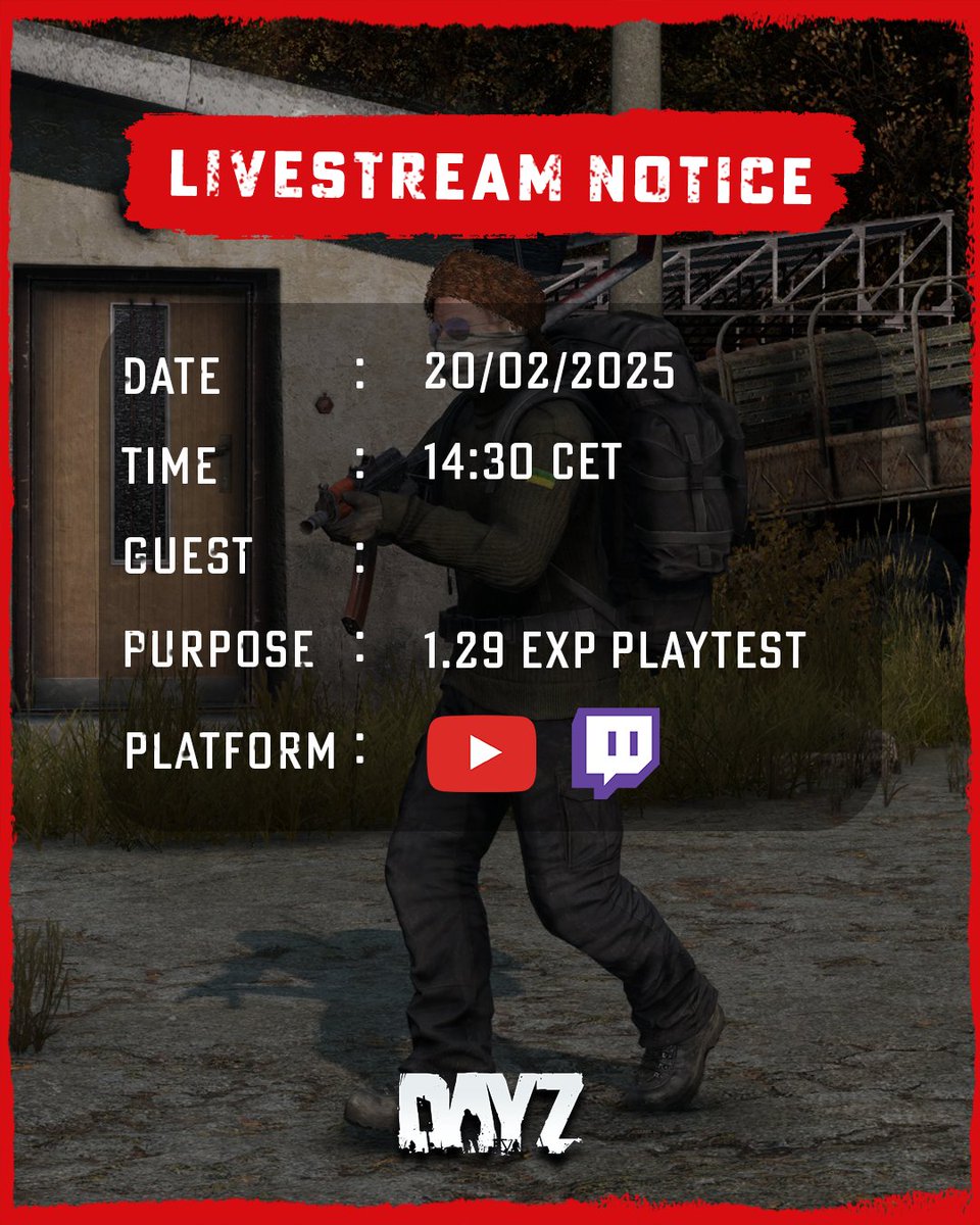 🖥️ Survivors, Join us in a few hours for a 1.29 Experimental