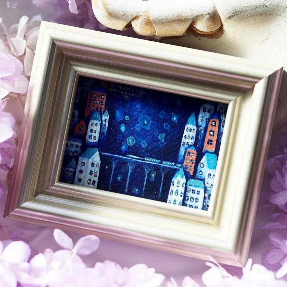 原画「夜の列車に乗って」（HASHIMOTO HIROMI）- 海福雑貨通販部
umick.shop-pro.jp/?pid=162589025