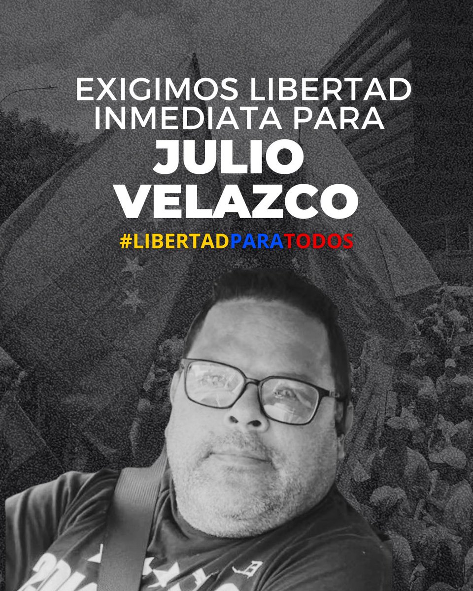 MVelazcoM's tweet image. Hoy mi papá, Julio Velazco, cumple años.
Y lo hace secuestrado, víctima de una injusticia cruel e inadmisible.

Han transcurrido 171 días desde que fue privado arbitrariamente de su libertad: desaparecido, maltratado y violentado en todos sus derechos.

Fue detenido sin haber
