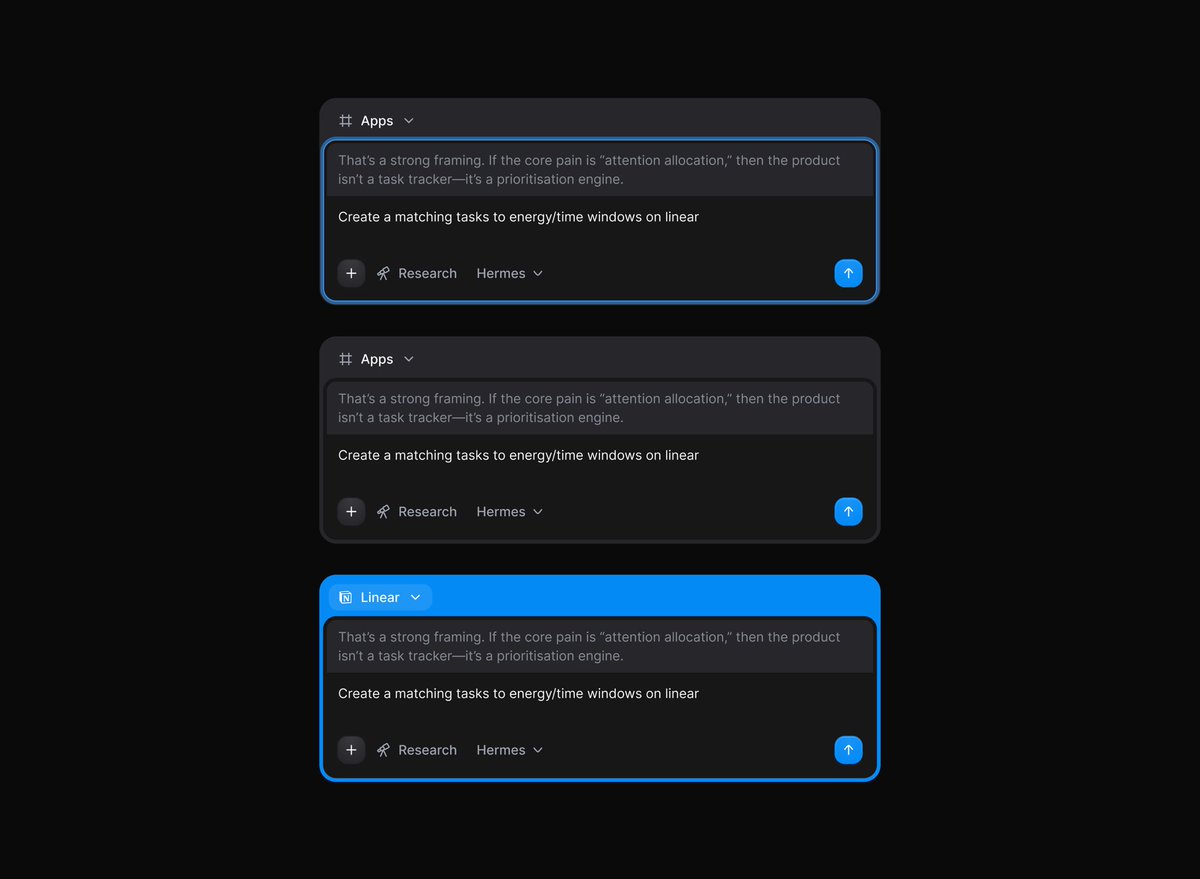 Zoom in to see this hero input field UI
