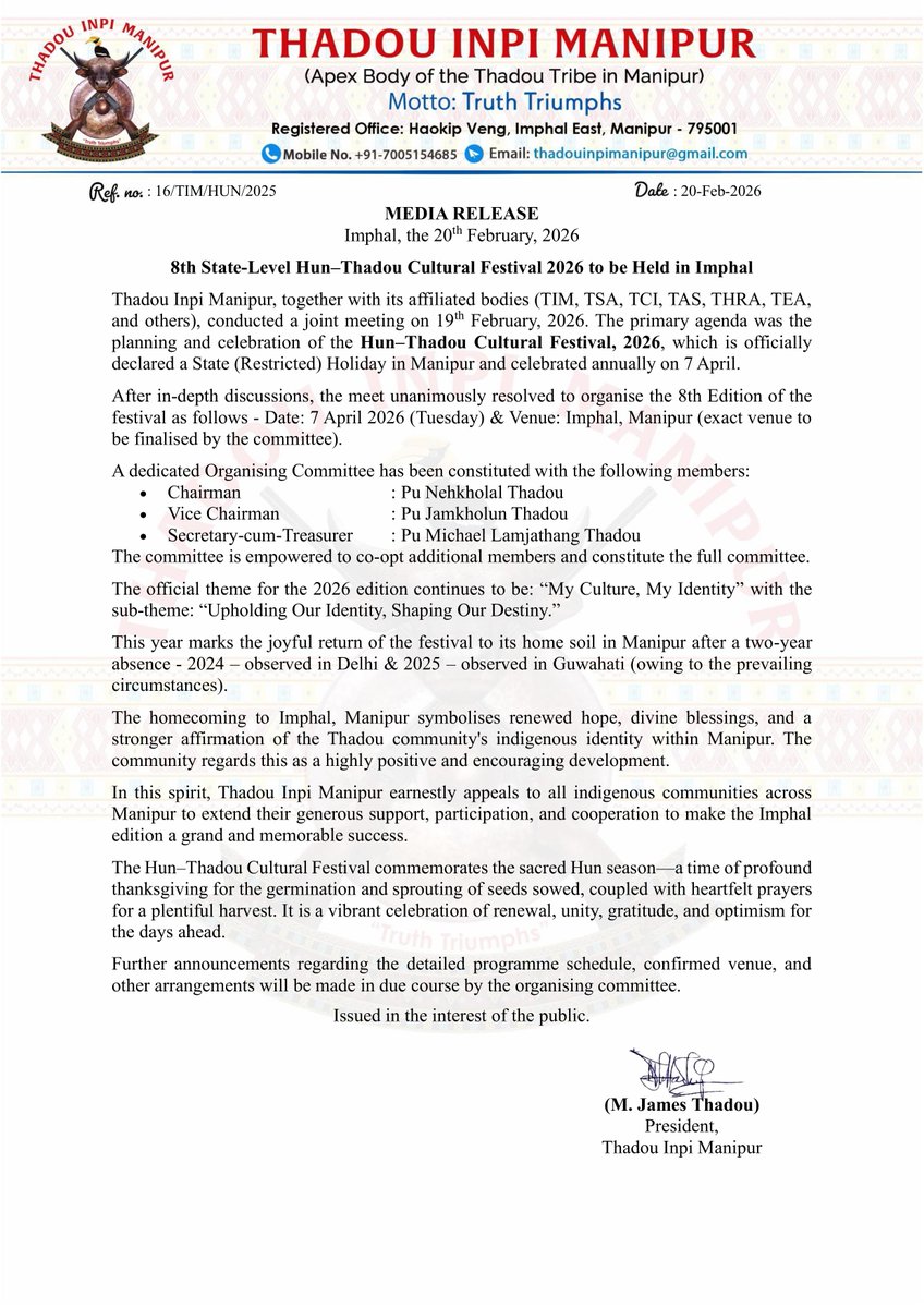 THADOU INPI MANIPUR tweet media