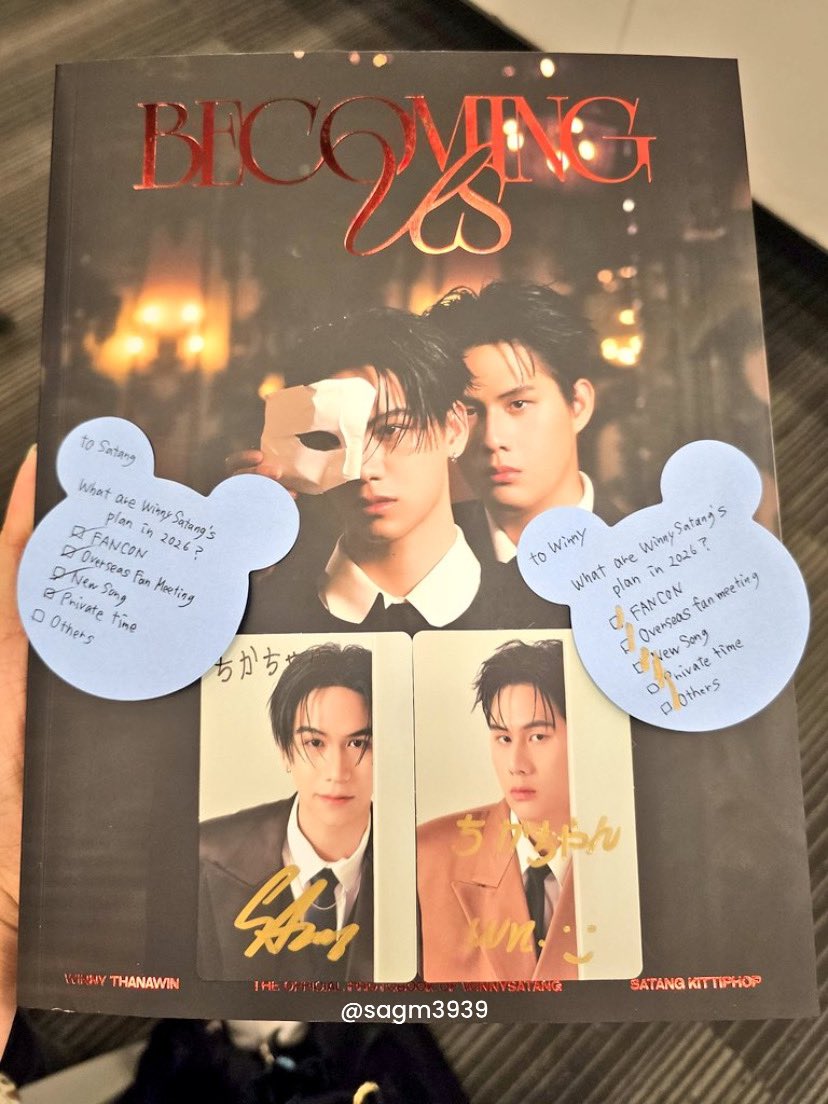 FANCON ‼️ FANCON ‼️ FANCON ‼️

GUYS WAKE UP

WINNYSATANG 1ST PHOTOBOOK FS
#WinnySatangFansign        #BECOMINGUSxWinnySatang