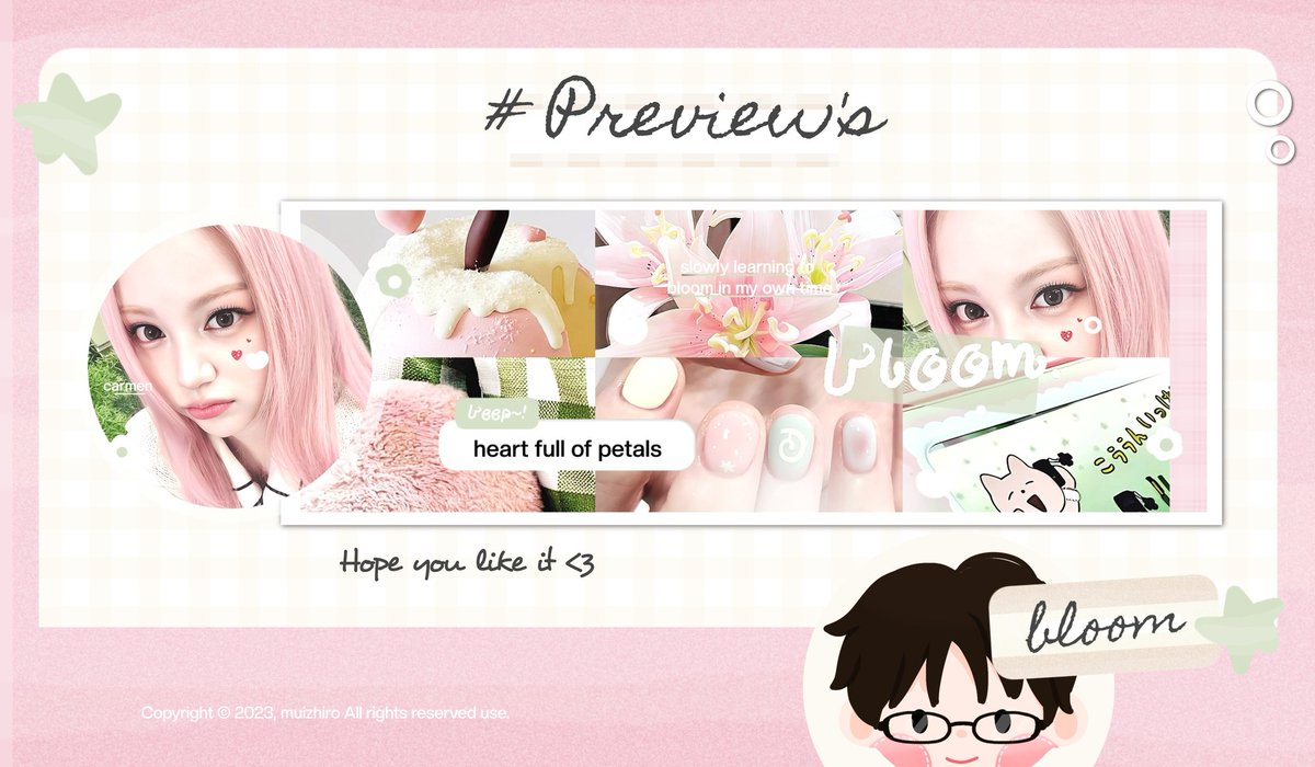 muizhiro's tweet image. help repost timakacii &amp;lt;3

hayii aku ada layout ready stock carmen pink hair &amp;amp; seonghyeon cortis dibawah ini pricenya 1O.OOO ya free retext nick, untuk paymentnya all e-wallet/qris. bisa take langsung dm aku yaw! ⭐🍮💧
#zonauang #zonaba