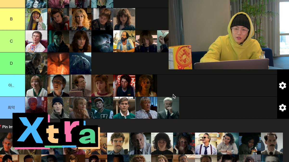 [스포주의] 기묘한 이야기, GD 선배님 노래, 포켓몬 etc 티어메이커 &amp; 이상형 월드컵 | Xtra

youtu.be/j8twRjI7whA

#XngHan_Xoul #XngHan
#기묘한이야기 #StrangerThings
#티어메이커 #이상형월드컵
#Xtra