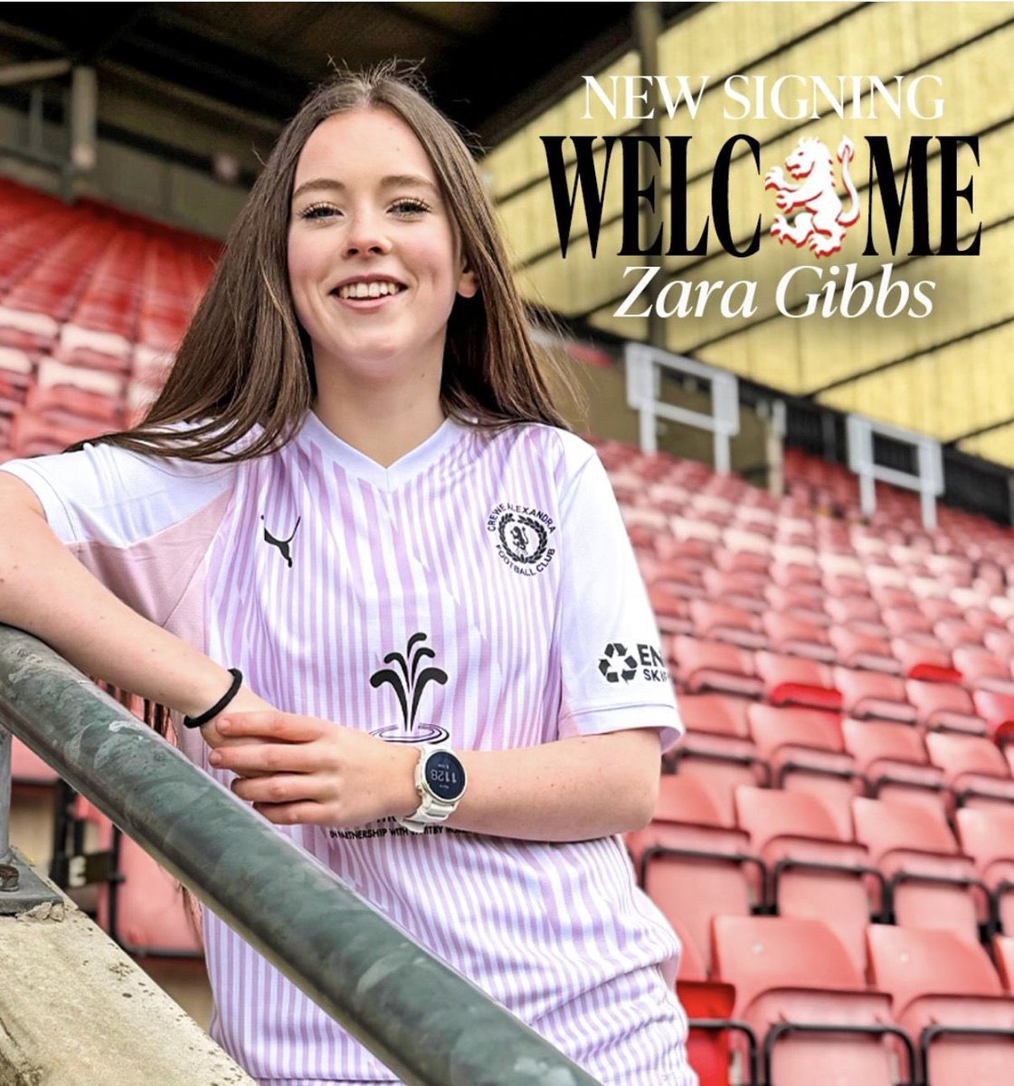 Delighted to announce that our under 16s captain Zara Gibbs has signed for <a href="/CreweAlexWomen/">Crewe Alexandra Women</a> 

Congratulations Zara, we are so proud of you 💙