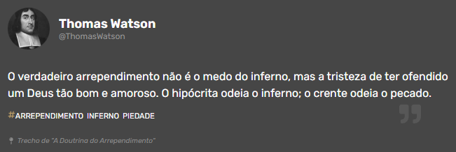 Reformai's tweet photo. Não se pode amar a Cristo sem odiar o pecado; a cruz revela tanto o amor perfeito de Deus quanto a gravidade da nossa transgressão. https://t.co/I0ku9IPVLn