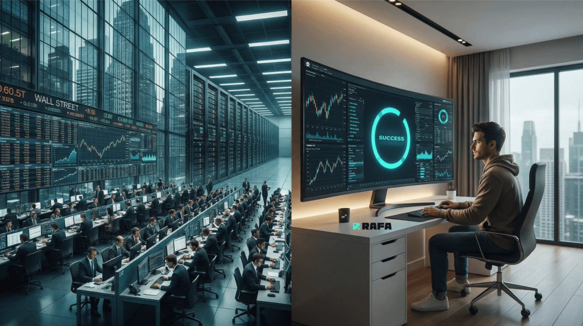 The $4 trillion hedge fund industry is opaque, gated, and high-fee.

RAFA is building the transparent alternative.

Not for institutions.
Not for accredited investors.

For anyone with $10 and a wallet.

The creator economy of finance is here.