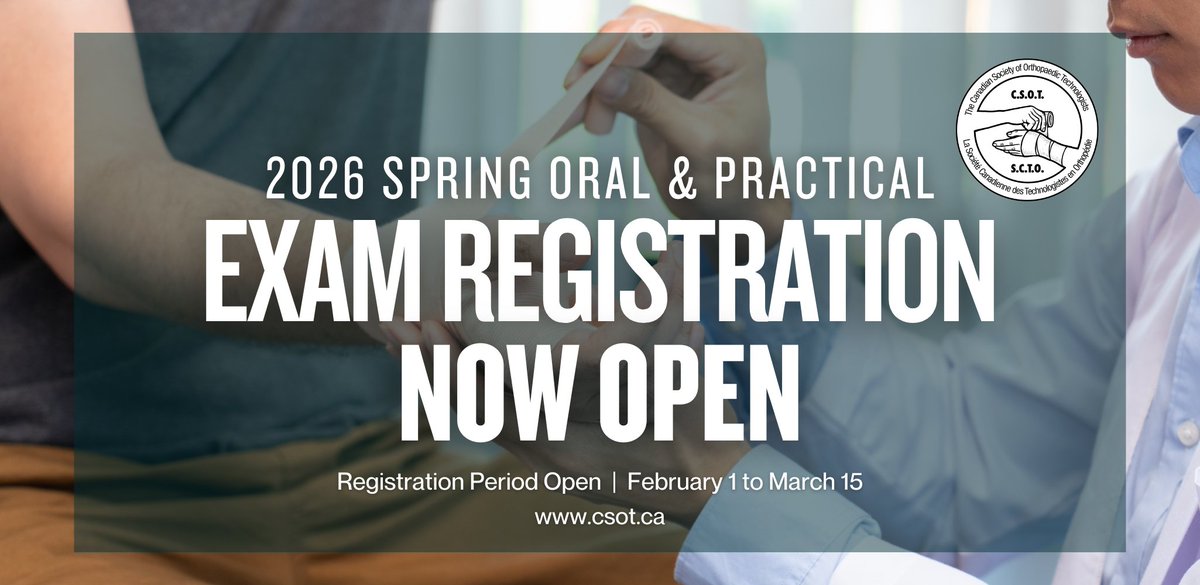 _CSOT's tweet photo. Reminder: Registration for the CSOT Spring 2026 Oral &amp; Practical Examination is currently open to Full Members who meet all eligibility requirements. 
Registration closes March 15, 2026. 

🔗 Visit https://t.co/O7IKiBXDl9 for full details. https://t.co/REoIaHhRd9