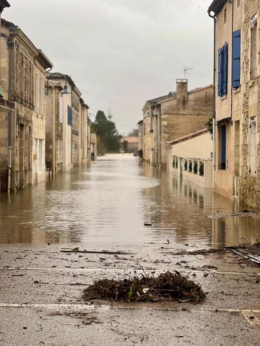 Photographie des crues dans le Lot-et-Garonne.