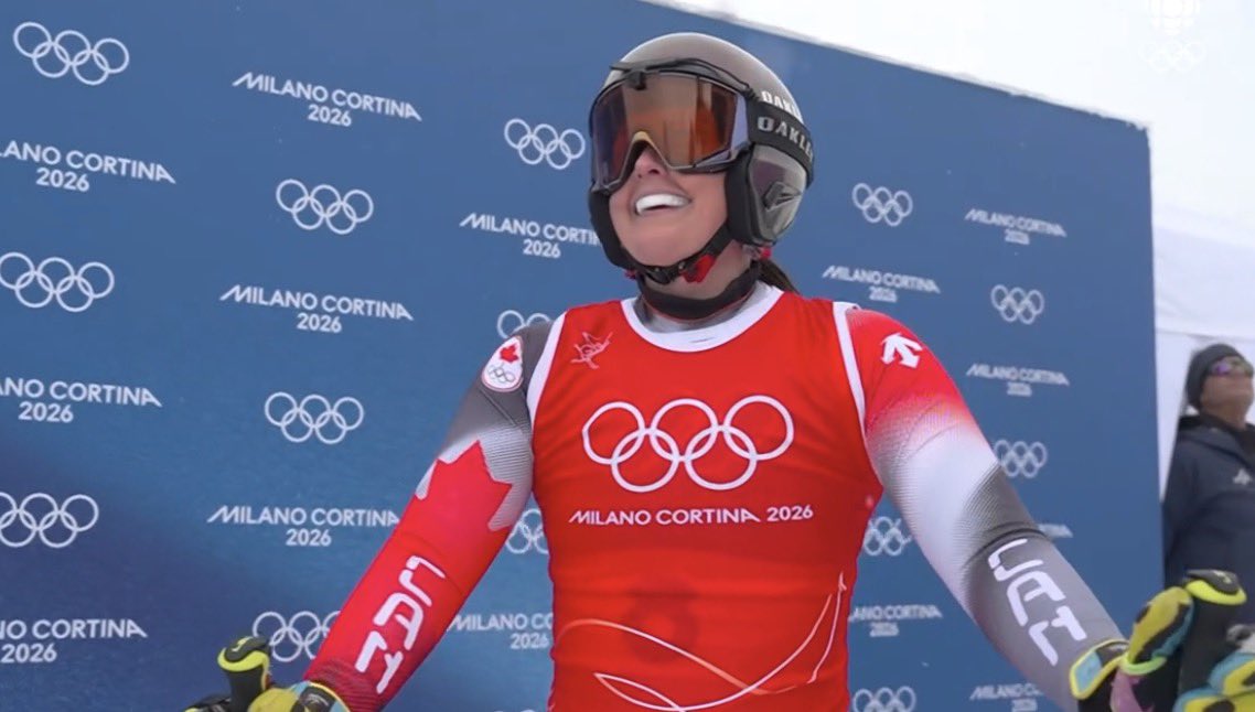 MARIELLE THOMPSON MOVES ON

All smiles for Thompson. Experienced racing.

She’s into the ski cross quarterfinals.