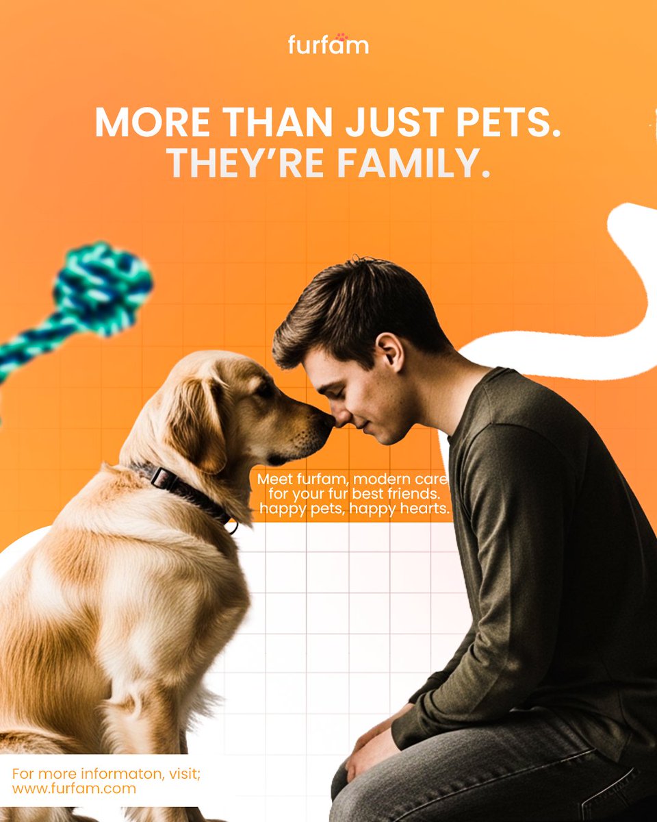 Kennyconcept_2's tweet photo. I designed this brand to feel how pet care should feel, warm, joyful, and trustworthy.
Furfam is all about happy pets and even happier hearts. https://t.co/XBXeWHrxmY