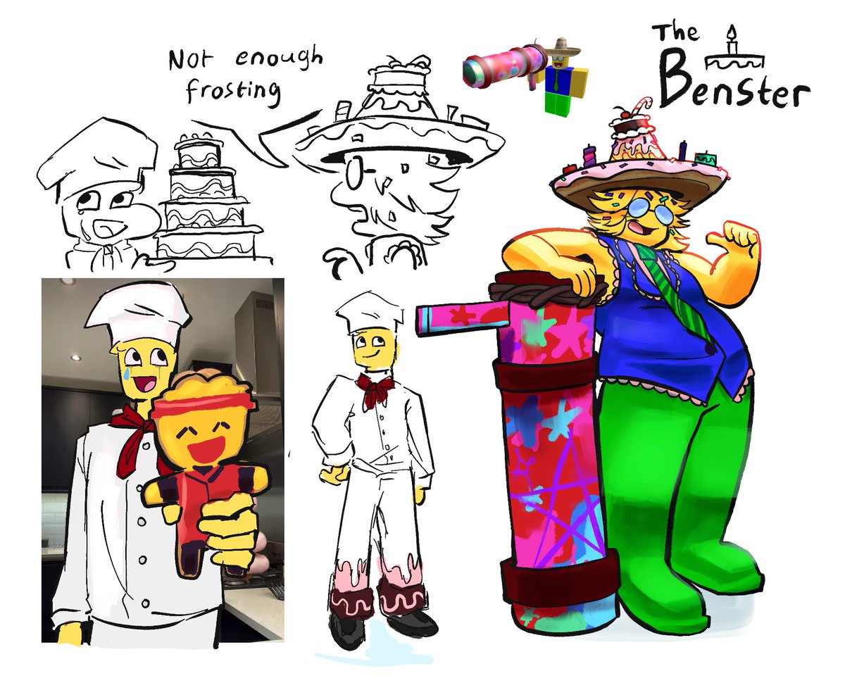 Always forgot to draw him #robloxdevtwt #thebenster