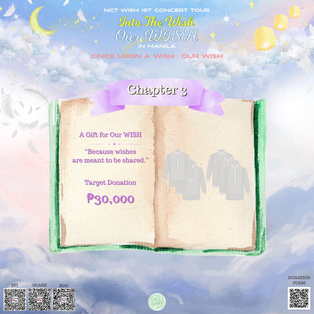Chapter 3: A Gift for Our WISH 🎁

Wishzens, we are now officially opening the donation drive for our special gift for our WISH 💚

With a minimum donation of ₱50, you’ll get a chance to win exciting raffle prizes ✨

Every peso brings us closer to our goal and helps us prepare