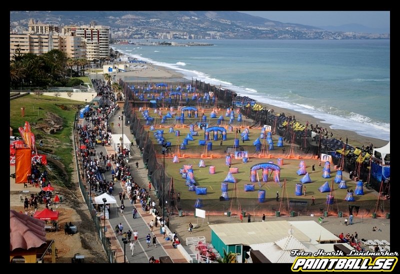 XballPodcast's tweet photo. Probably one of the most underrated paintball venues in the history of the sport; the 2008 Millennium-Series Iberian Cup on the beach in Málaga, Spain. https://t.co/AB8RGDnz0X