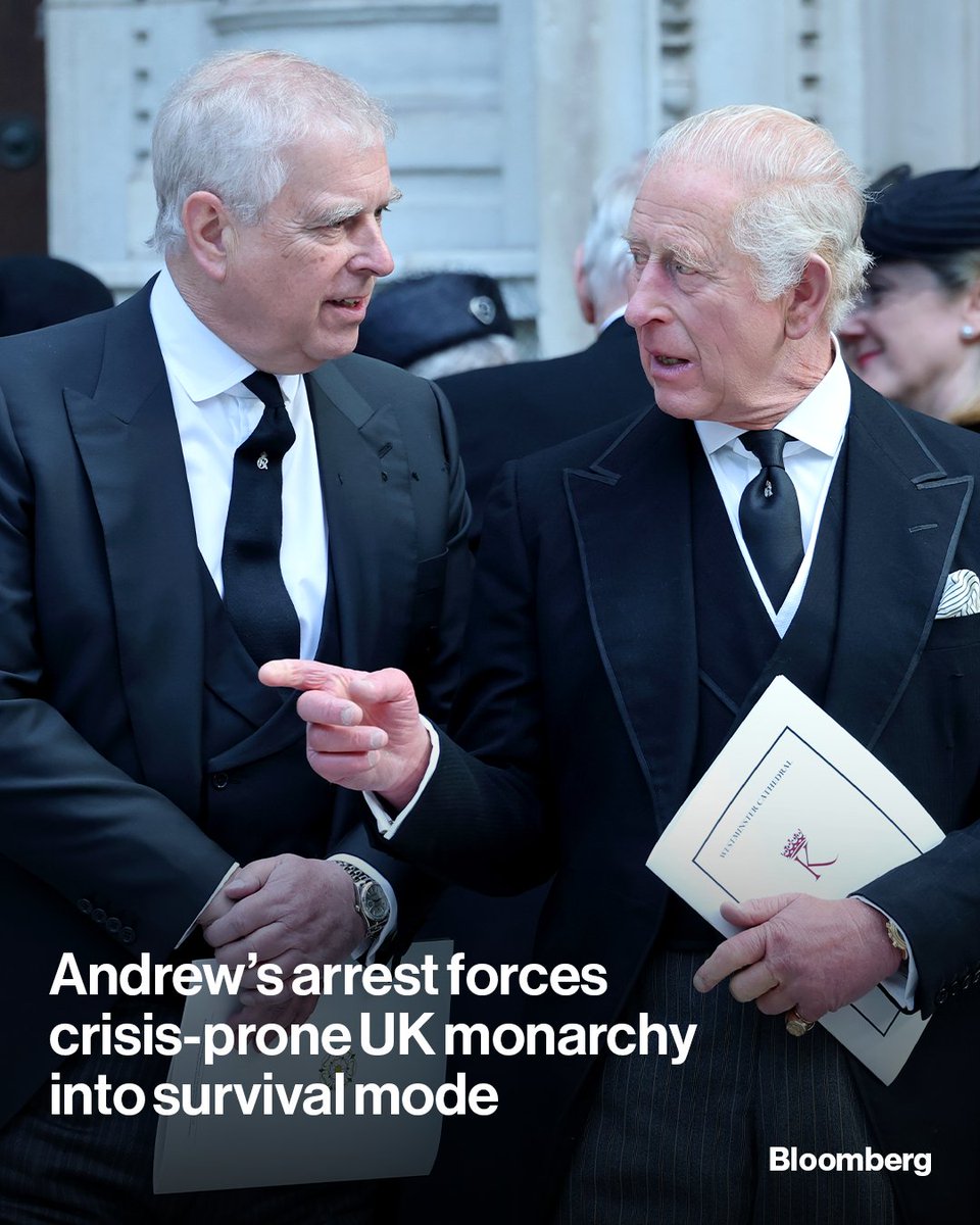 It has been nearly four centuries since the arrest of a senior British royal. The detainment of Andrew Mountbatten-Windsor on his 66th birthday is a fresh nadir for the UK’s most powerful family, as it tries to outrun a litany of setbacks and adapt to the 21st century. Read more: