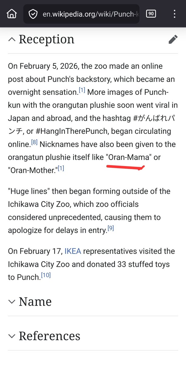 I think that might confuse a lot of people.

Keep it simple. The Japanese call it Oranmama. That's what Japanese media and Wikipedia factually state as the plushie's memetic name.