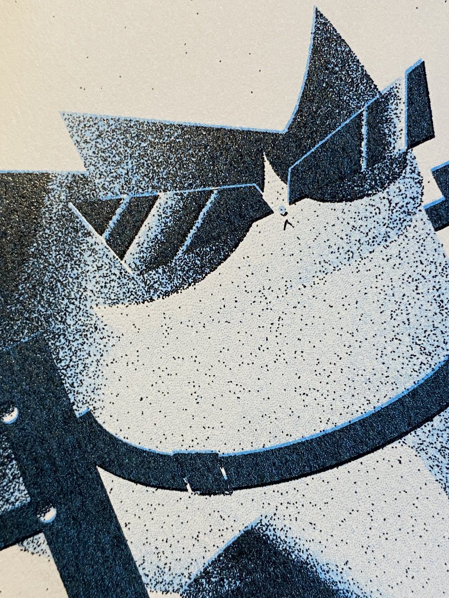 リソロジーに出品予定のA4ポスター1枚目は、カッコ良い犬と猫を描い