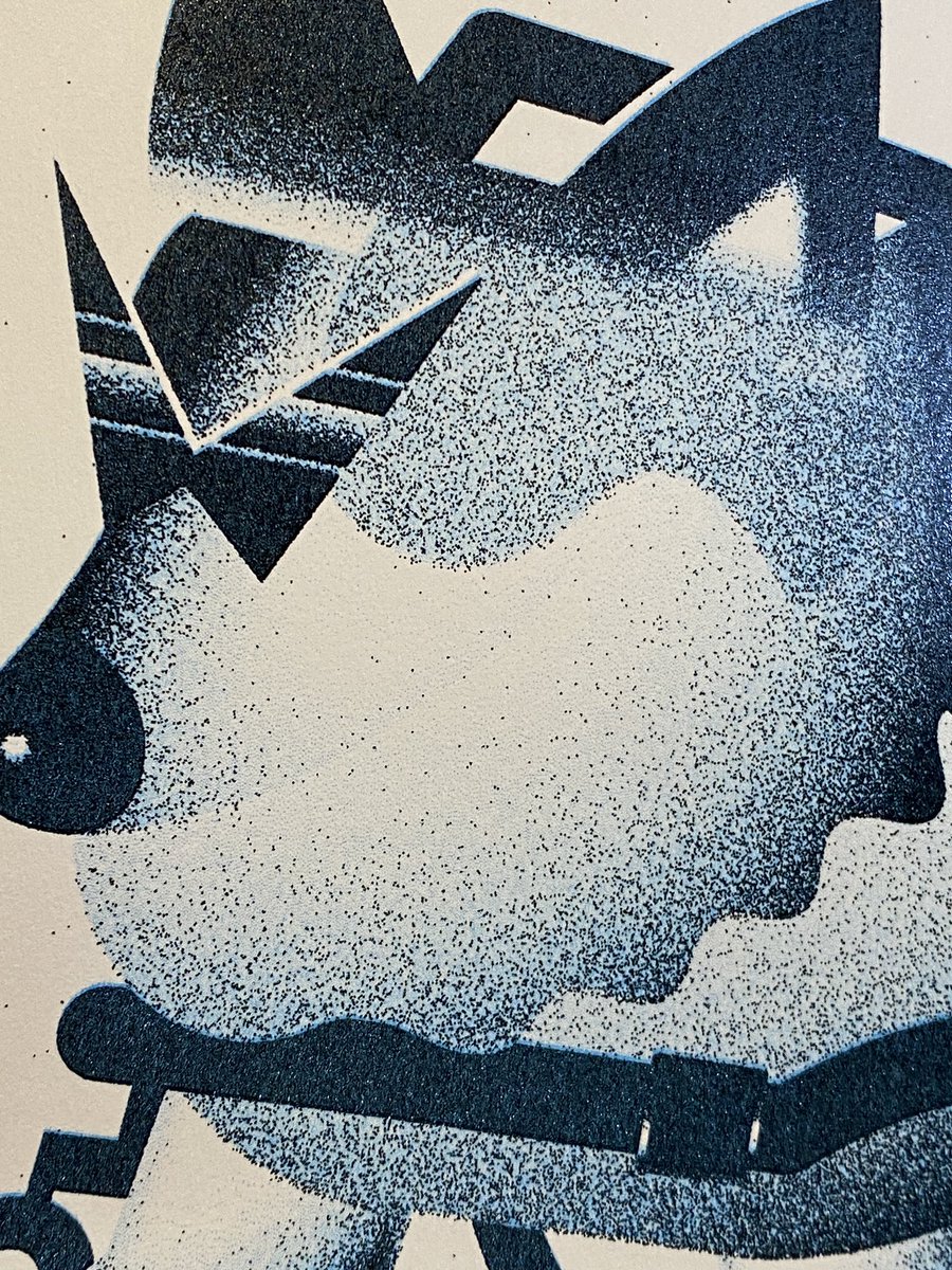 リソロジーに出品予定のA4ポスター1枚目は、カッコ良い犬と猫を描い