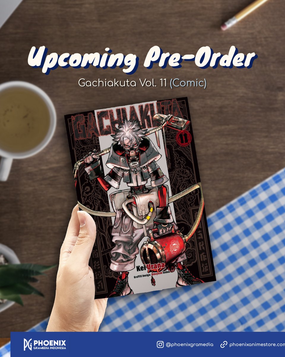 phoenixgramedia's tweet photo. UPCOMING PRE-ORDER!

✨ Gachiakuta Vol.11 - Special Set ✨

Sudah siap menjemput special set Gachiakuta?

Jangan lewatkan kesempatan untuk ikutan PO-nya. Stay tuned dan follow @‌phoenixgramedia untuk info selanjutnya, ya!👀🔥

#phoenixgramediaindonesia #specialset #gachiakuta #komik