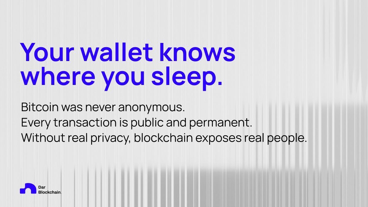 Privacy isn’t a “feature.” It’s a prerequisite.

We’ve spent years optimizing speed and gas fees,
while ignoring the elephant in the room:
Blockchains are surveillance machines by default.

Cash works because it’s private.
On-chain systems don’t.

As AI agents and DAOs begin