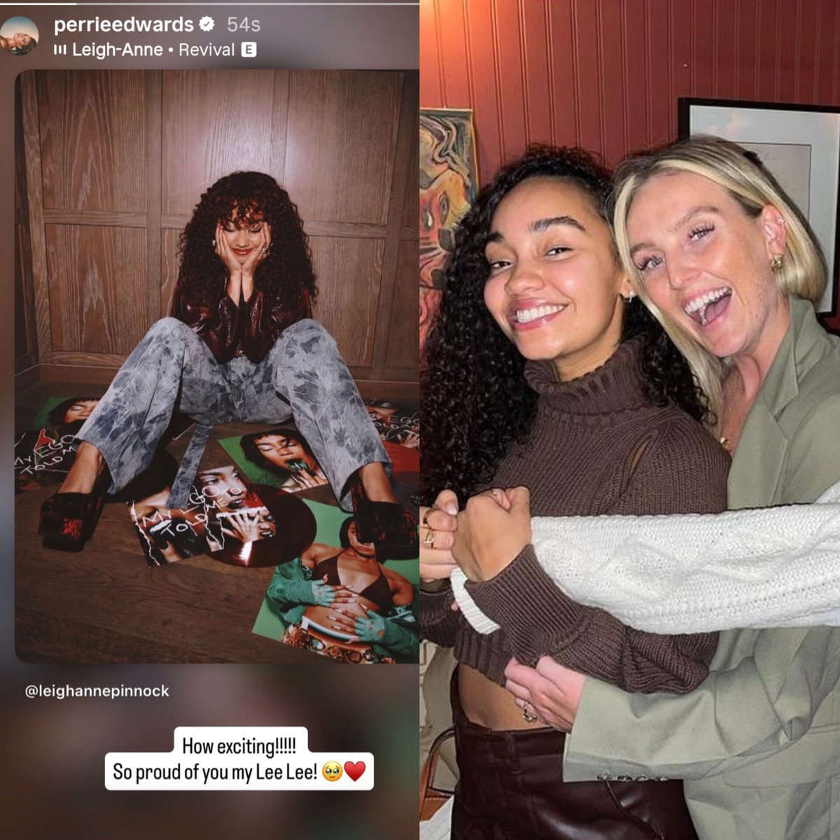 perrielelight's tweet photo. PERRIE CONGRATULATING LEIGH ANNE HER SOLO ALBUM, SISTERS 🥹 https://t.co/Zw9sSdbvDX