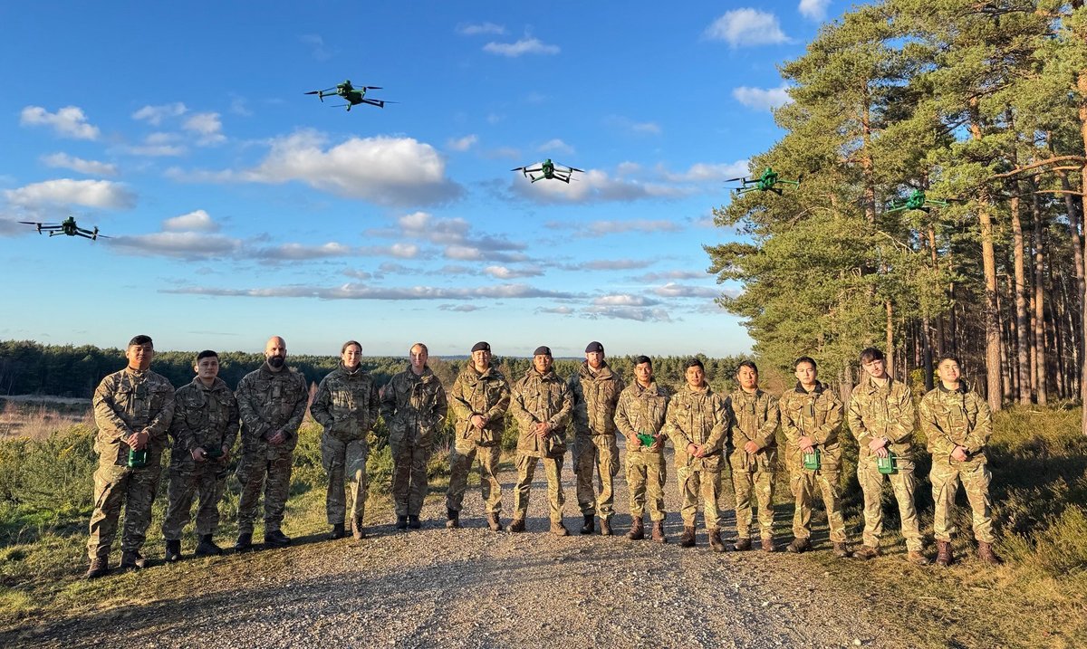 Gurkha_Brigade's tweet photo. Gurkhas from 10 Queen’s Own Gurkha Logistic Regiment and across 101 Operational Sustainment Brigade have completed the Small Uncrewed Aircraft System Operator Course, an important milestone in strengthening the Brigade’s operational capability. Under the leadership of Sergeant Sidartha Gurung, supported by Corporal Mingma Sherpa and Sergeant Chhabi Pun, the trainees received comprehensive instruction in hands-on drone operation, tactical flying, and real-time surveillance. 

#Gurkha #BritishArmy #Soldier #Drone #Military #Defence #uSAS