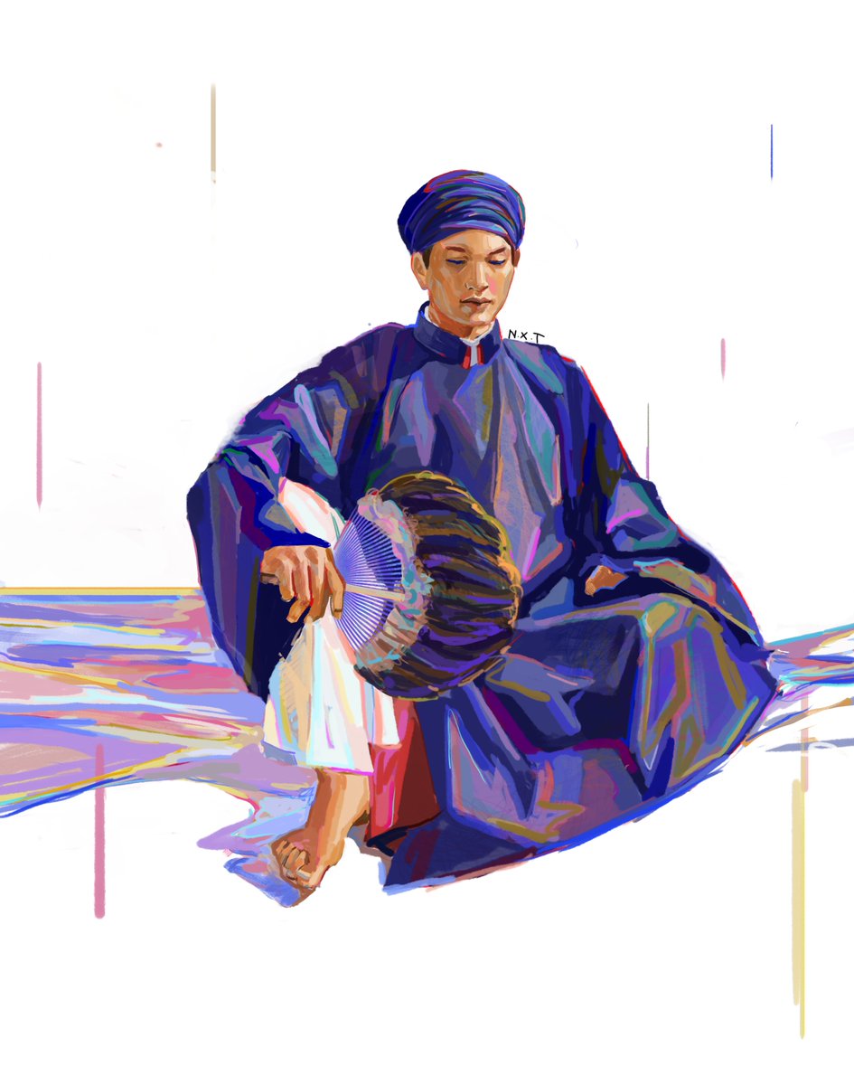 thagnx's tweet photo. study Việt phục — traditional Vietnamese attire 🇻🇳
Exploring heritage through bold, saturated colors in digital form. 
(old artwork from 2025, follow me more on fb to update my new art)
#VietnameseCulture #DigitalIllustration https://t.co/3zaqWNIRbs