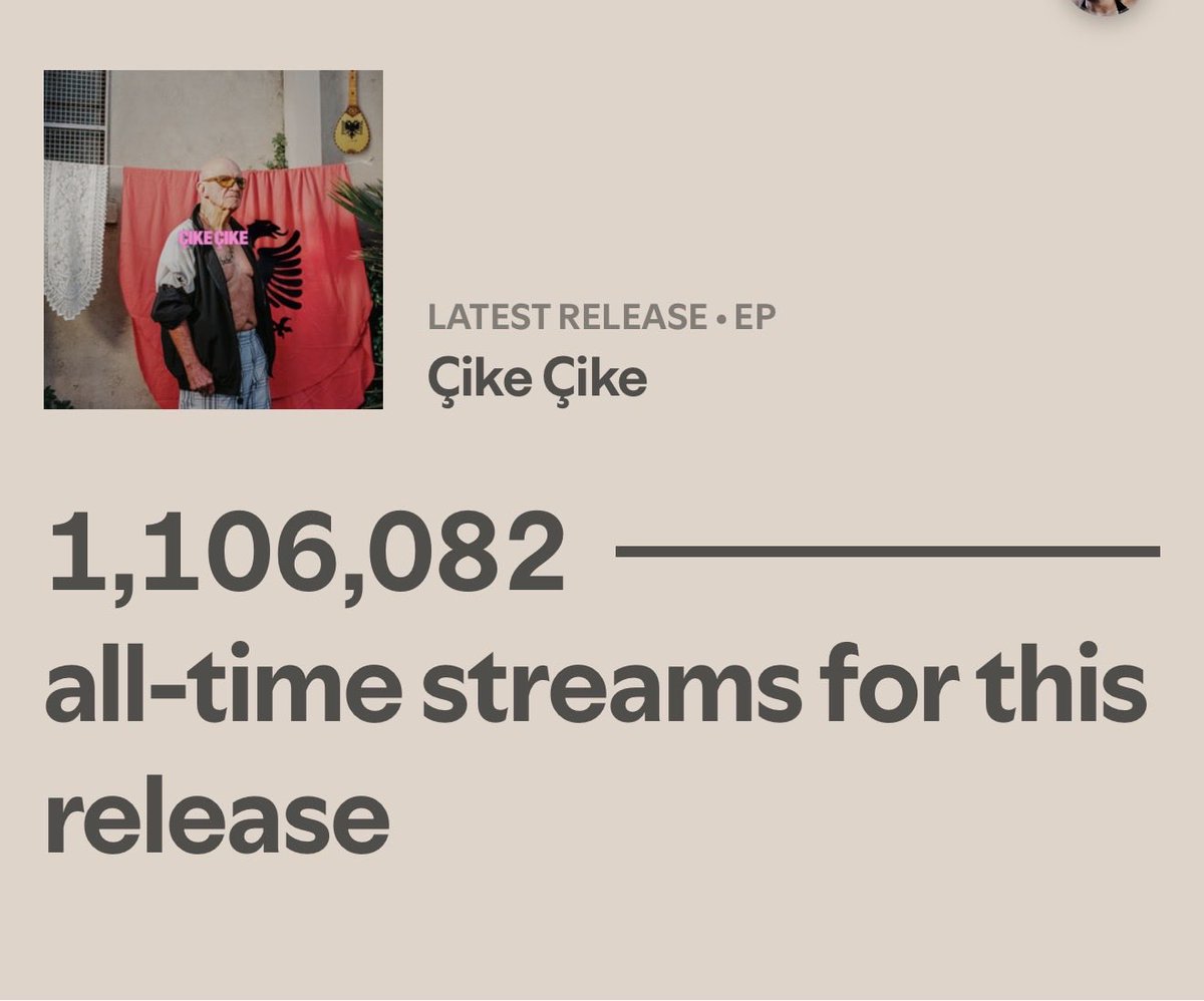 BebeRexha's tweet photo. Out for 6 hours and already over a million streams 🇦🇱 https://t.co/nRLkYB5467