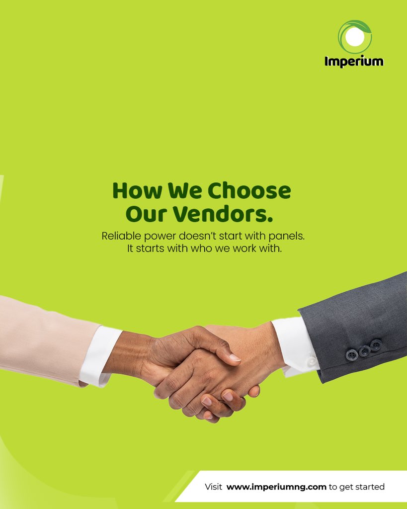 myimperium's tweet image. At Imperium, every vendor we work with is carefully vetted for quality, performance, service, and values.
Swipe to see the Imperium standard. Start your solar journey with us today!

~~
#myimperium #solarworld #solarvendors