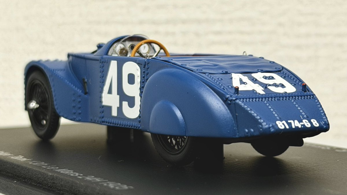 spark 1/43
Chenard-Walcker Z1 Spéciale 
Chenard-Walcker SA #49
13th 1925 24 Hours of Le Mans(2nd
 1.1 class)
winner 1925 Rudge-Whitworth Triennial Cup
-Robert Sénéchal
-Albéric Loqueheux
S8103