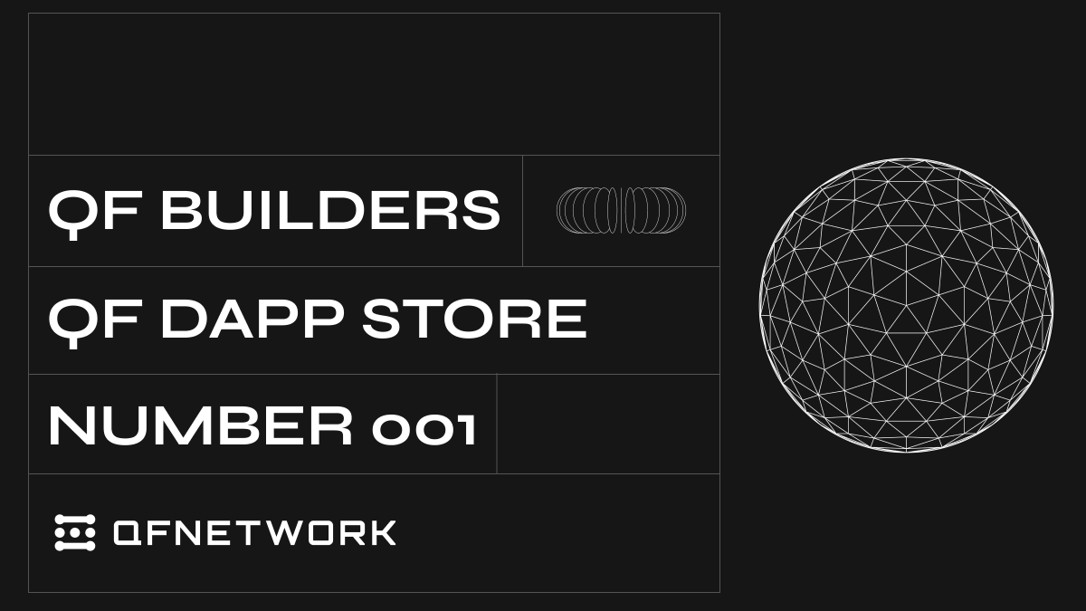 QF Builders Series #1 – <a href="/qfdappstore/">QF Dappstore</a>

We’re highlighting early teams building on QF in this new series. Starting with QF dApp Store.

 is building the distribution layer between QF builders and users. A transparent, on-chain Dappstore that makes discovery simple and scalable.