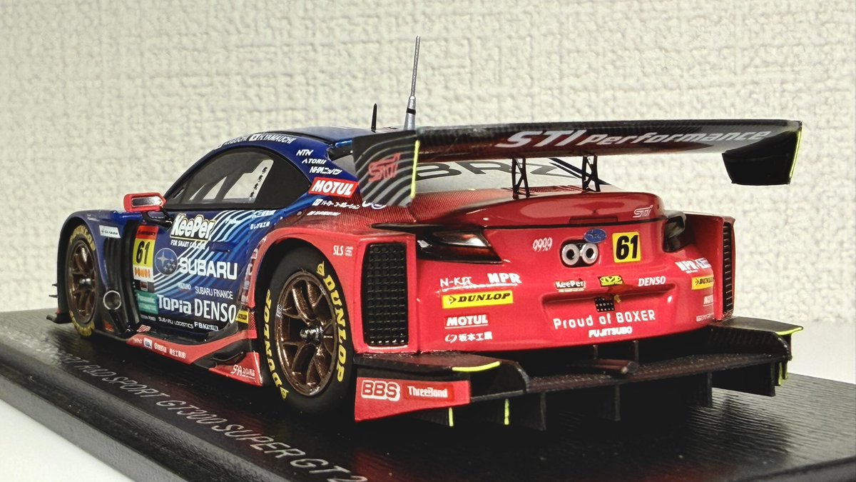 spark 1/43
Subaru BRZ R&amp;D Sport #61
2025 Super GT GT300
-井口卓人-山内英輝
43SGT25061