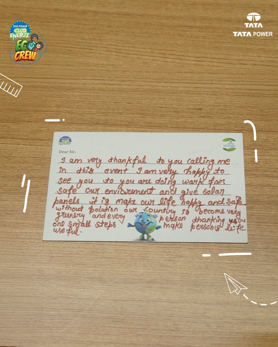 TataPower's tweet image. Change grows stronger when responsibility becomes personal. 

After the Dainik Jagran x Tata Power EcoCrew Mela, our EcoStars are making sustainability part of their daily mindset — leading by example in their communities.

#TataPower #IndiasLargestEnergyLiteracyMovement #EcoCrew