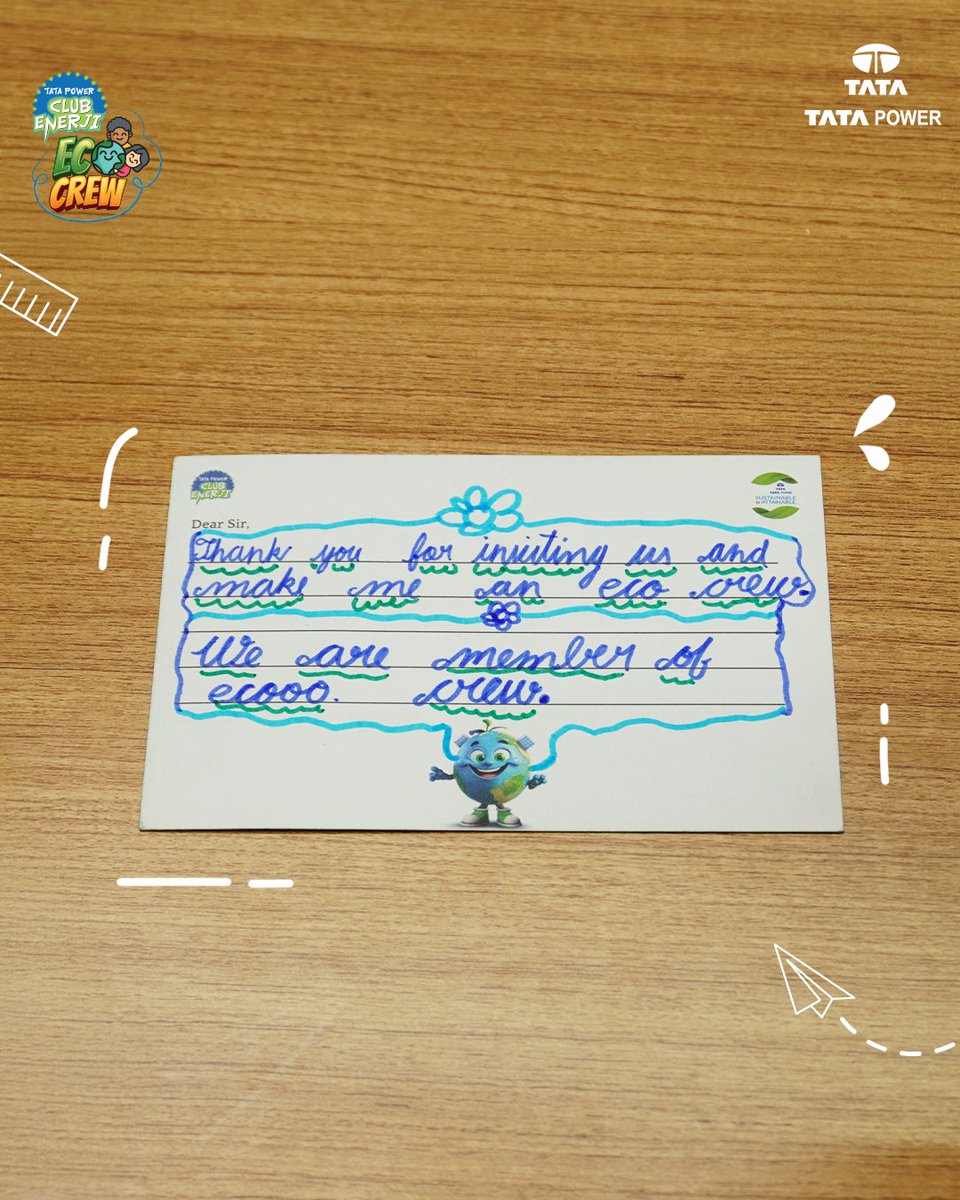 TataPower's tweet image. Change grows stronger when responsibility becomes personal. 

After the Dainik Jagran x Tata Power EcoCrew Mela, our EcoStars are making sustainability part of their daily mindset — leading by example in their communities.

#TataPower #IndiasLargestEnergyLiteracyMovement #EcoCrew