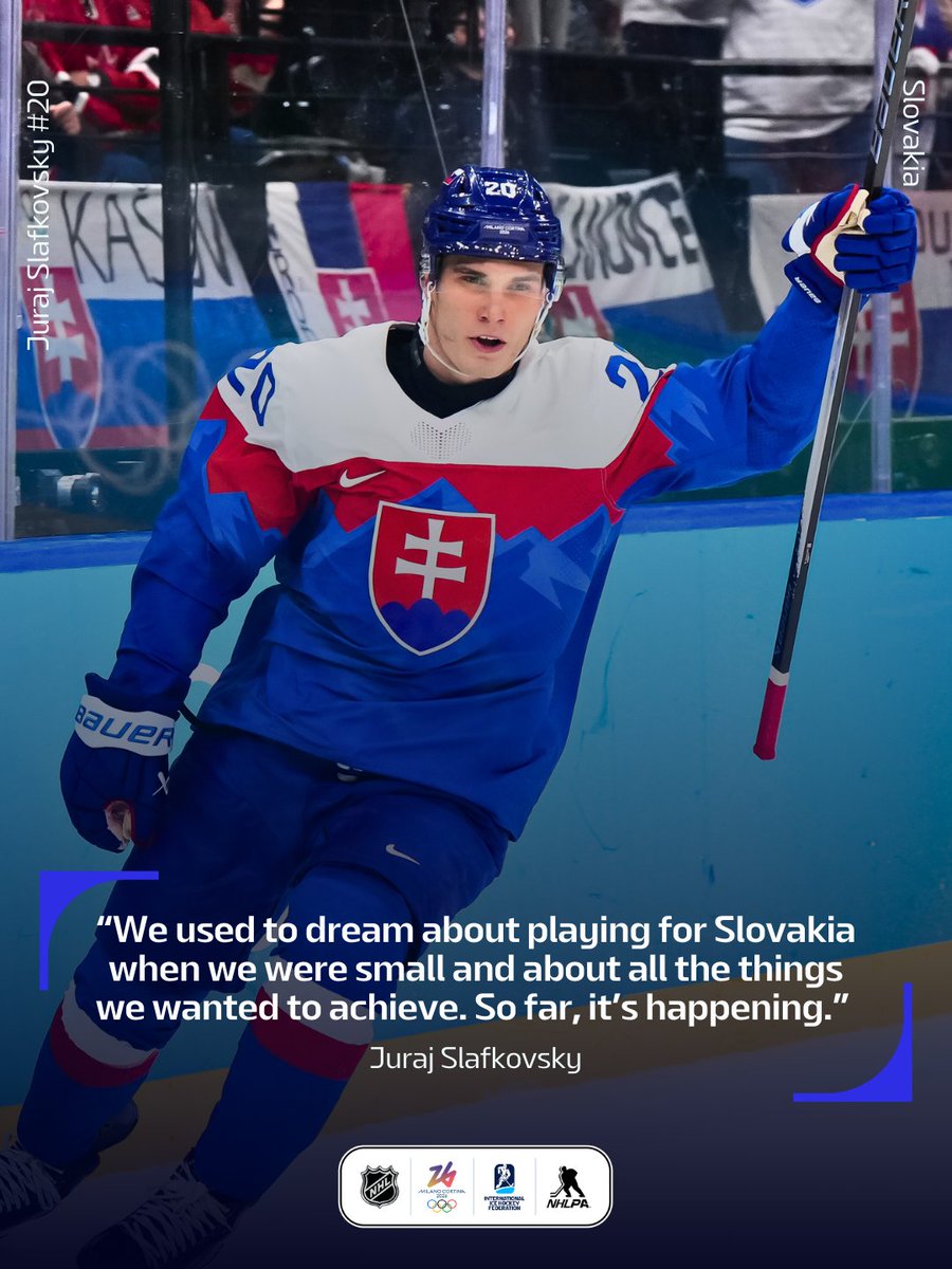Turning childhood dreams into Olympic reality! 🇸🇰 #Olympics #IIHF <a href="/HockeySlovakia/">Hockey Slovakia</a>