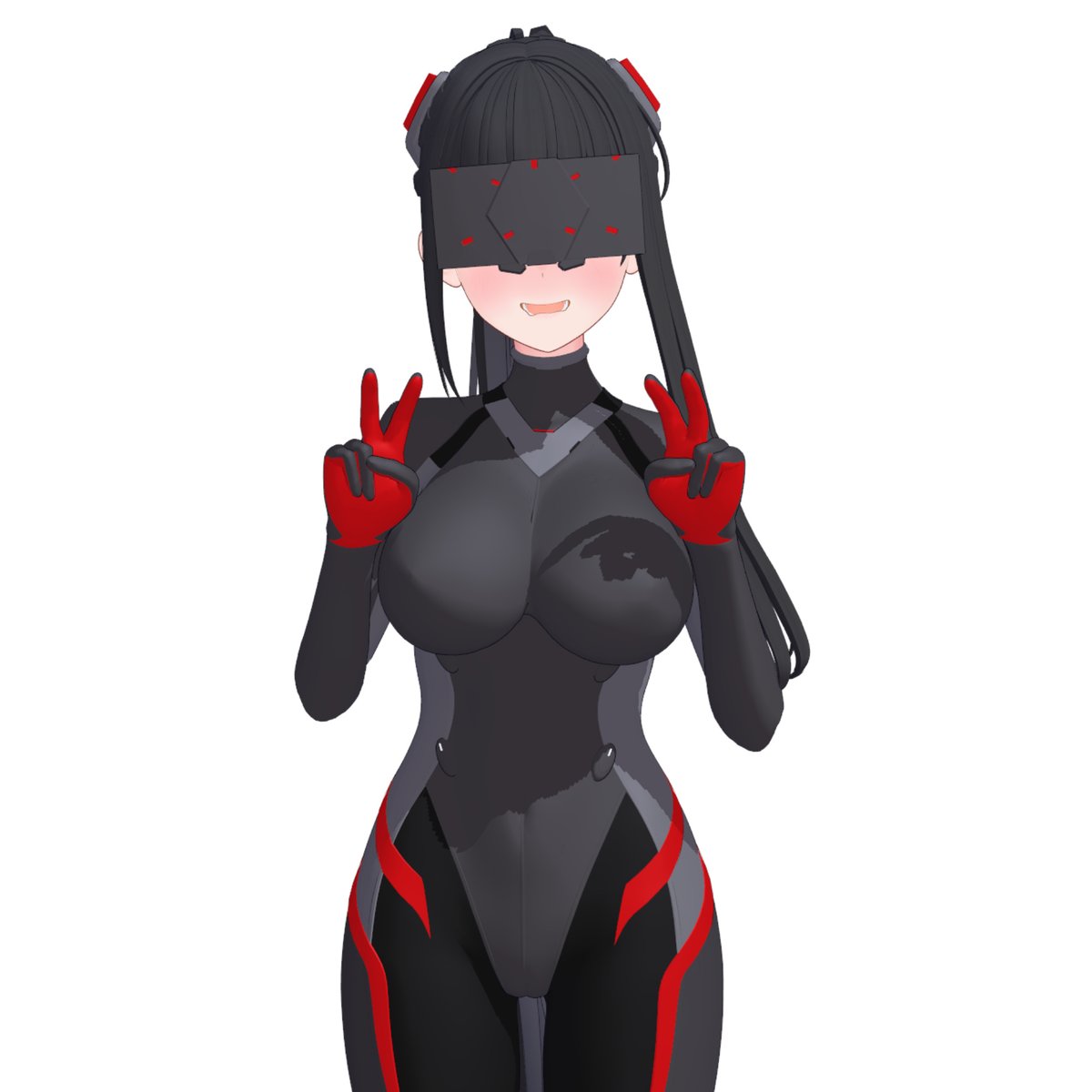 ボディスーツがもう少しの所まできました～🤗
HMDが洗脳装置にしか見えない件😋
こういうボディスーツをチクチク作っていくのも地味に楽しいですね～ 