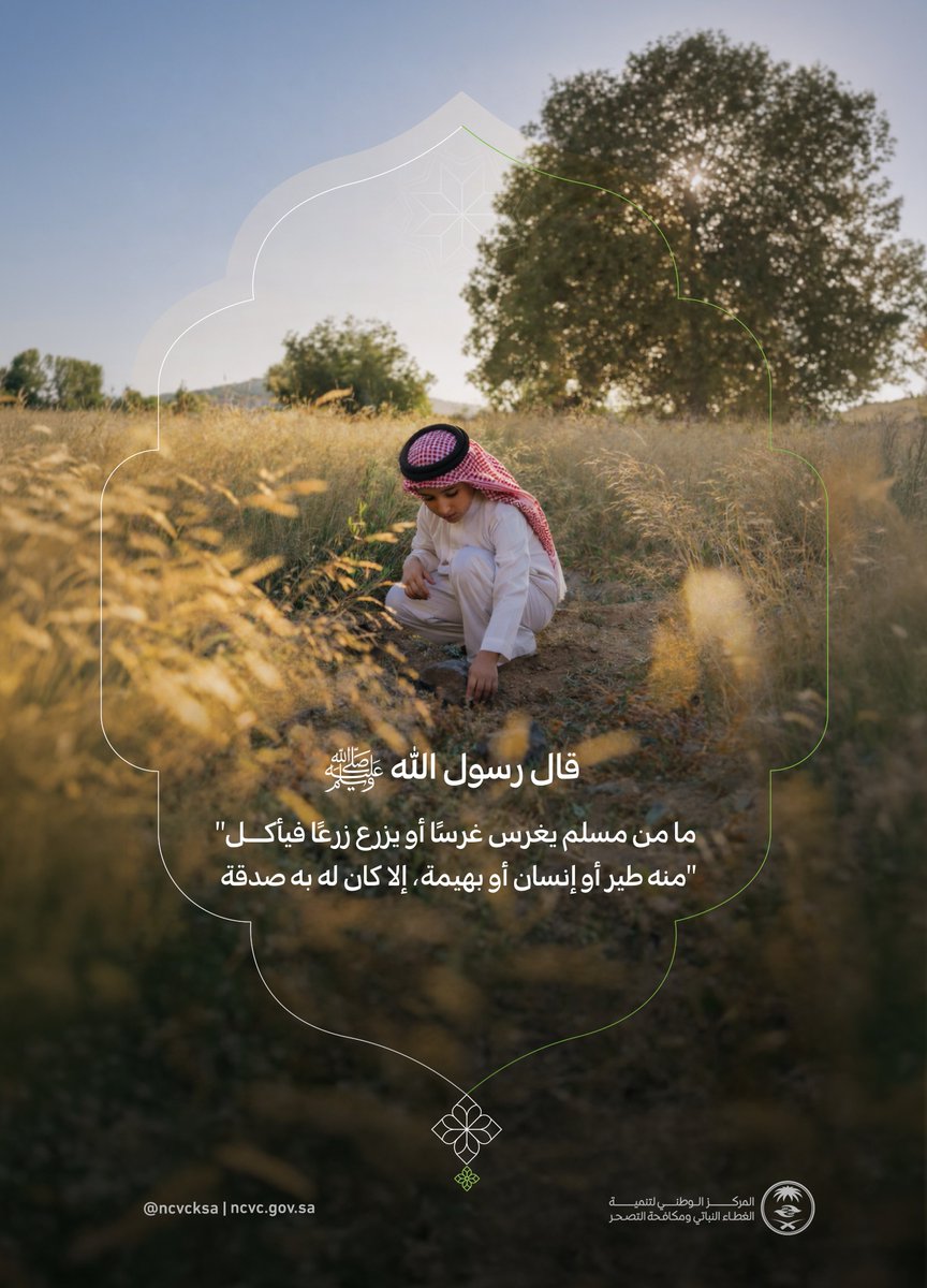 ncvcksa's tweet photo. اغرس شجرًا..
واحصد أجرًا لا ينقطع.. https://t.co/MDat6RpHgq