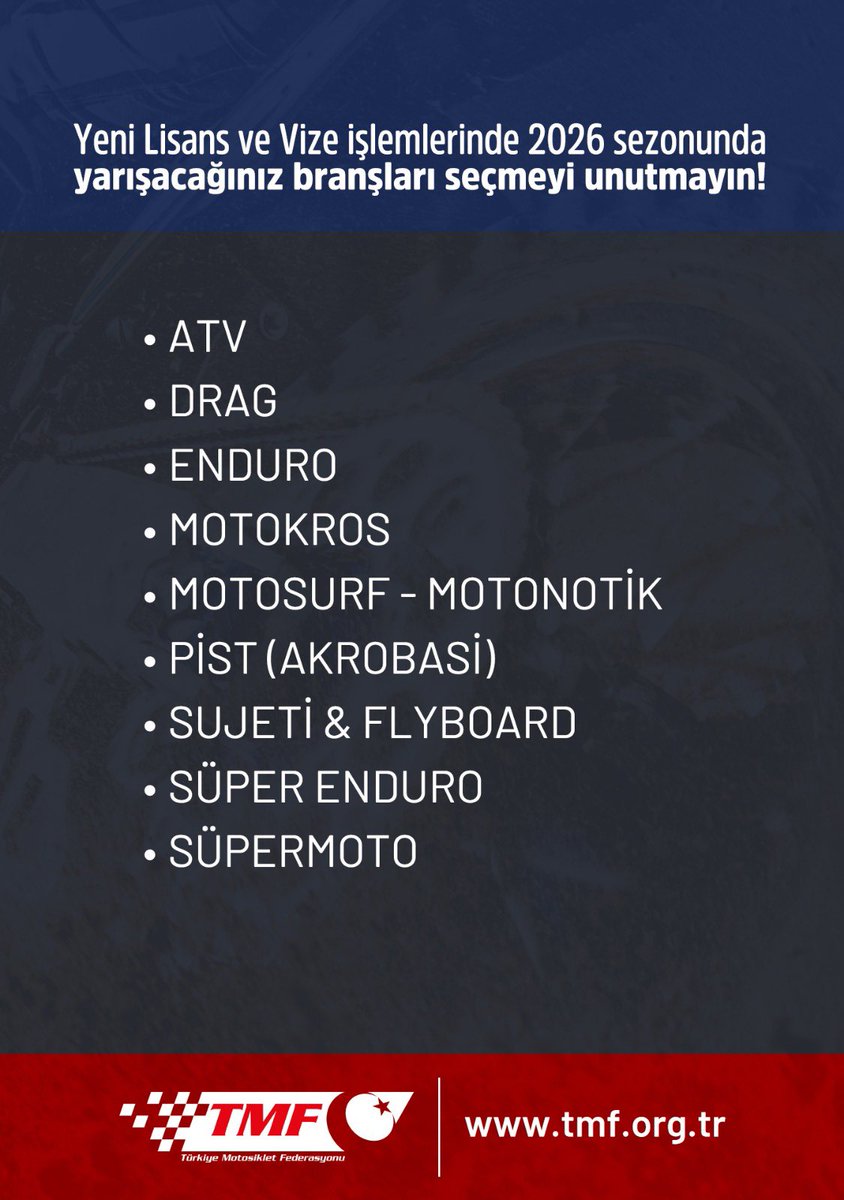 Türkiye Motosiklet Federasyonu #TMF 🇹🇷 tweet media