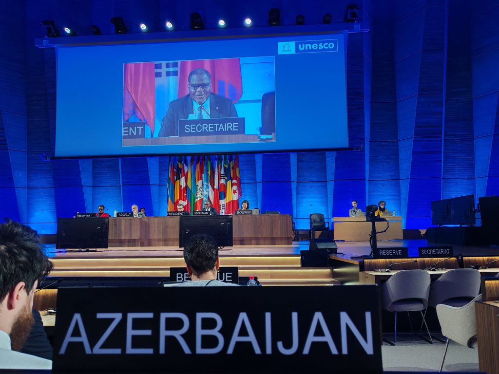 Azerbaijan has been elected to the Bureau of the 20th Session of the Intergovernmental Committee for the Protection and Promotion of the Diversity of Cultural Expressions, assuming the position of Vice-Chairperson. 🇦🇿
#UNESCO #CulturalDiversity #2005Convention #Azerbaijan